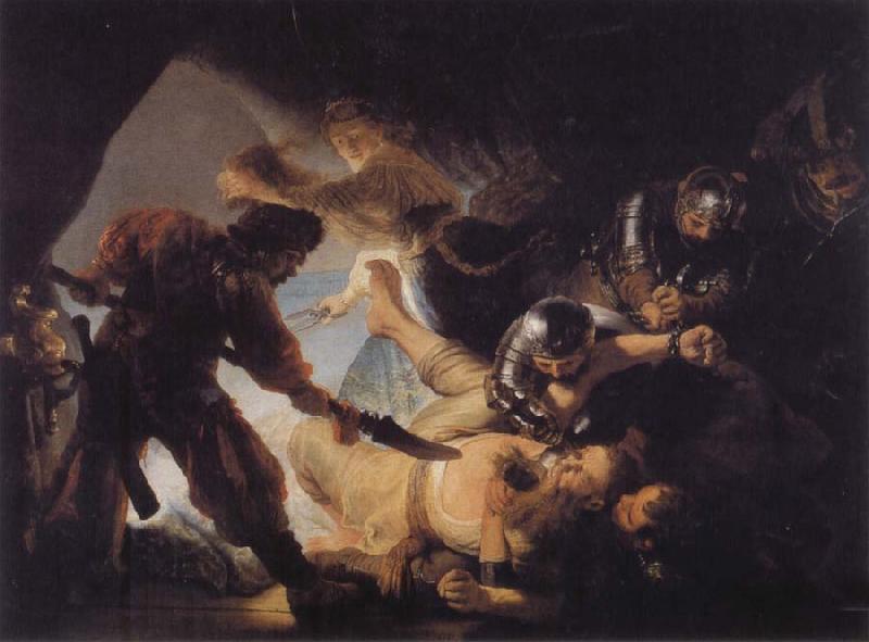 REMBRANDT Harmenszoon van Rijn The Blinding of Samson France oil painting art